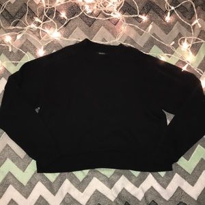 Black forever 21  cropped hoodie ! Size small